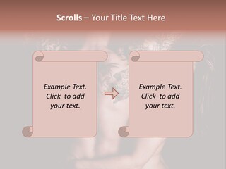 Shoulder Breasts Flirt PowerPoint Template