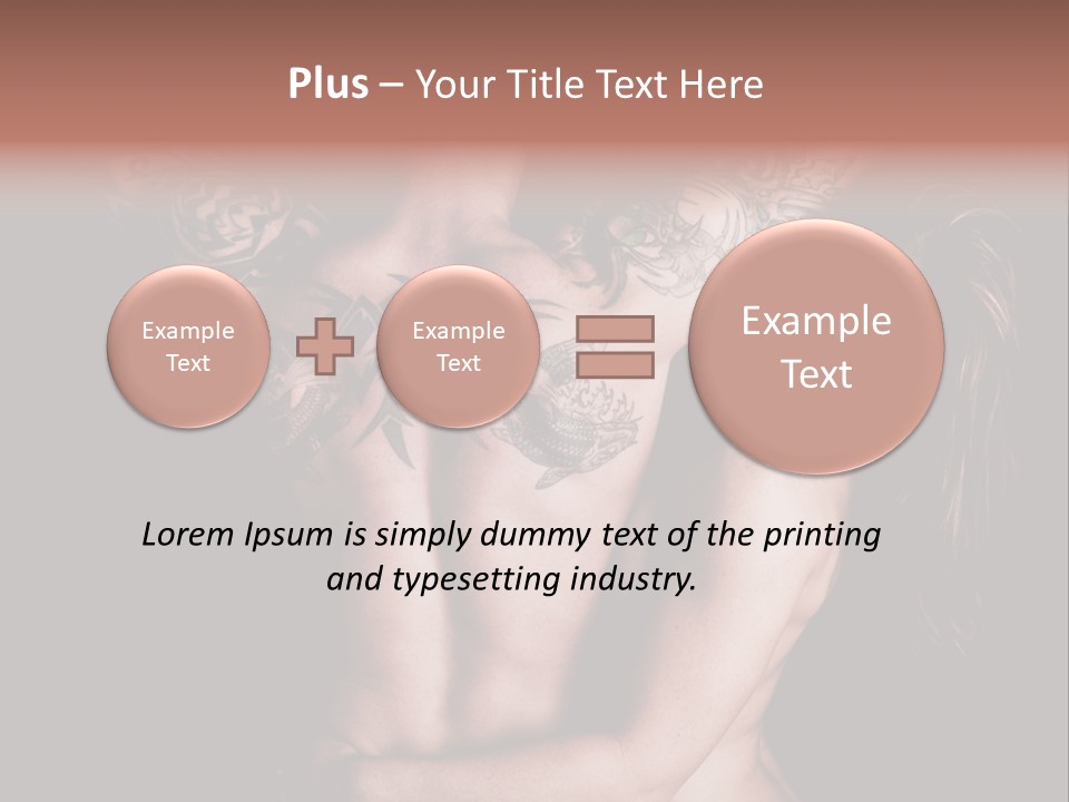 Shoulder Breasts Flirt PowerPoint Template