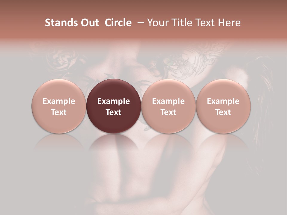 Shoulder Breasts Flirt PowerPoint Template