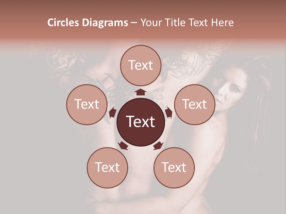 Shoulder Breasts Flirt PowerPoint Template