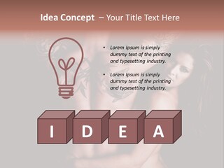 Shoulder Breasts Flirt PowerPoint Template