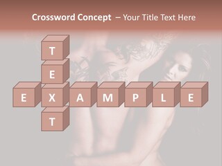 Shoulder Breasts Flirt PowerPoint Template