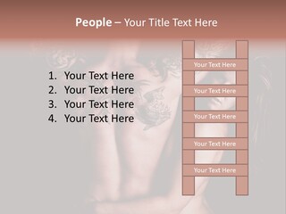 Shoulder Breasts Flirt PowerPoint Template