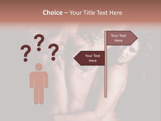 Shoulder Breasts Flirt PowerPoint Template