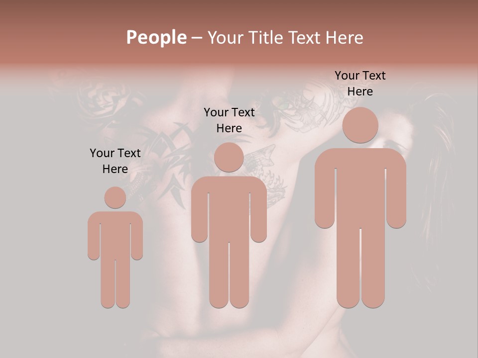 Shoulder Breasts Flirt PowerPoint Template