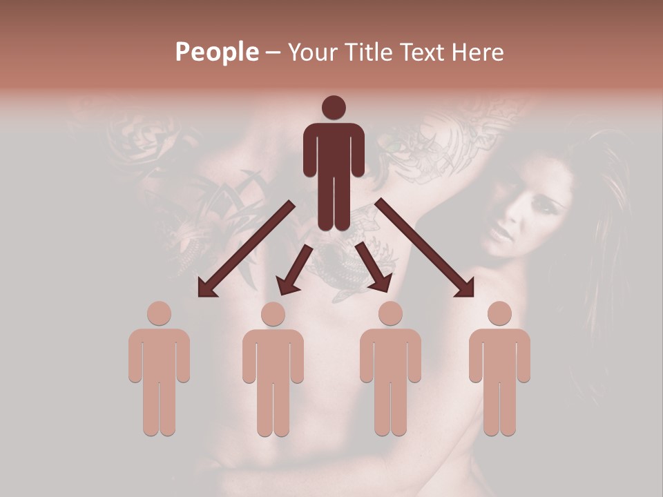 Shoulder Breasts Flirt PowerPoint Template