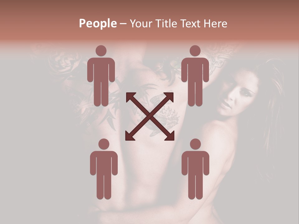 Shoulder Breasts Flirt PowerPoint Template