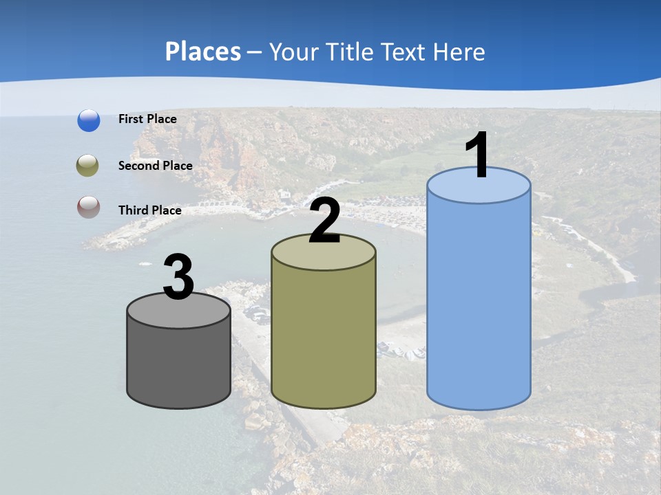 Beach Black Sea View PowerPoint Template