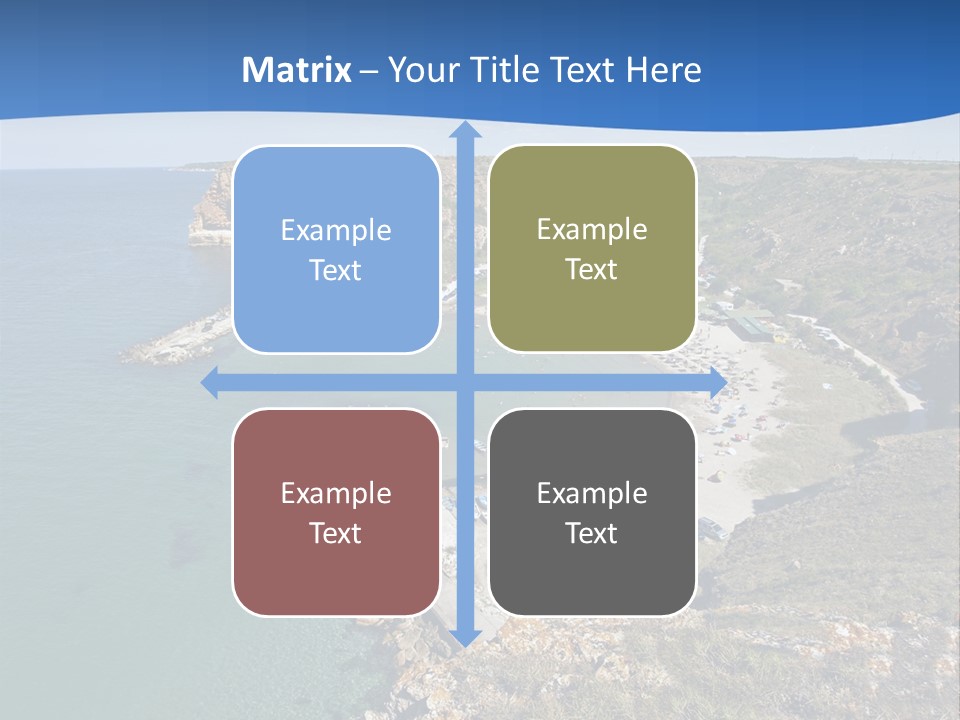 Beach Black Sea View PowerPoint Template