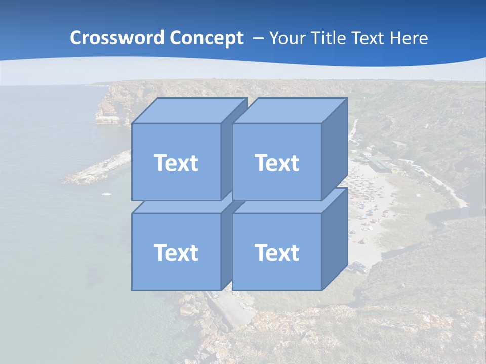 Beach Black Sea View PowerPoint Template