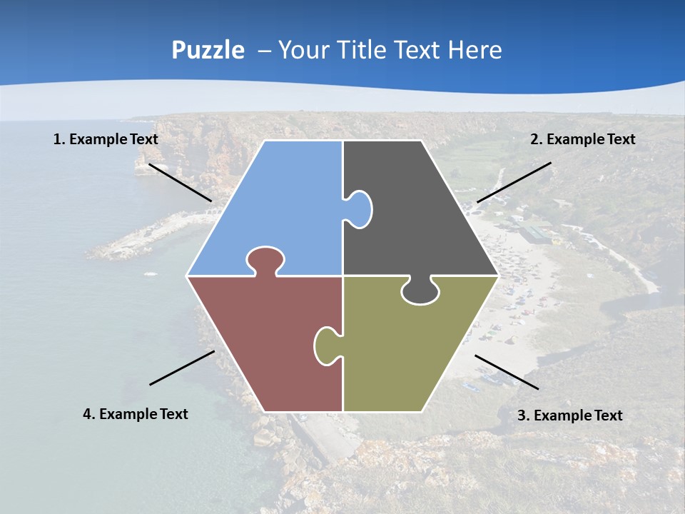 Beach Black Sea View PowerPoint Template