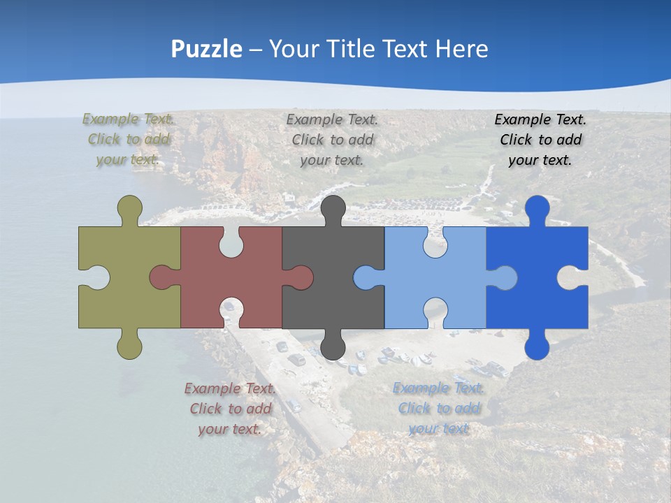 Beach Black Sea View PowerPoint Template