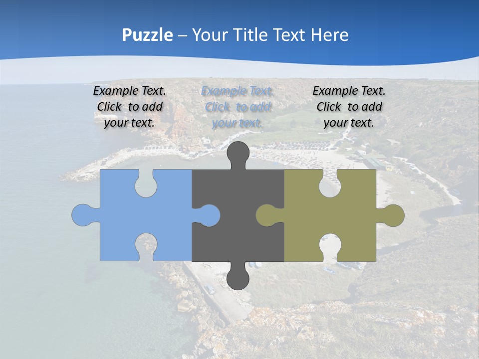 Beach Black Sea View PowerPoint Template