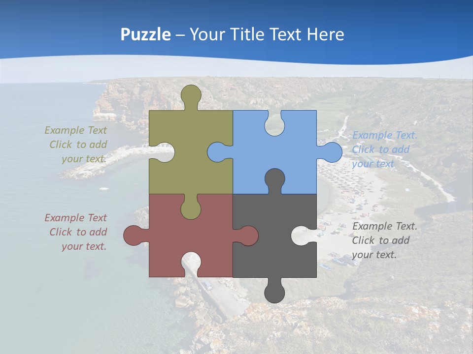 Beach Black Sea View PowerPoint Template