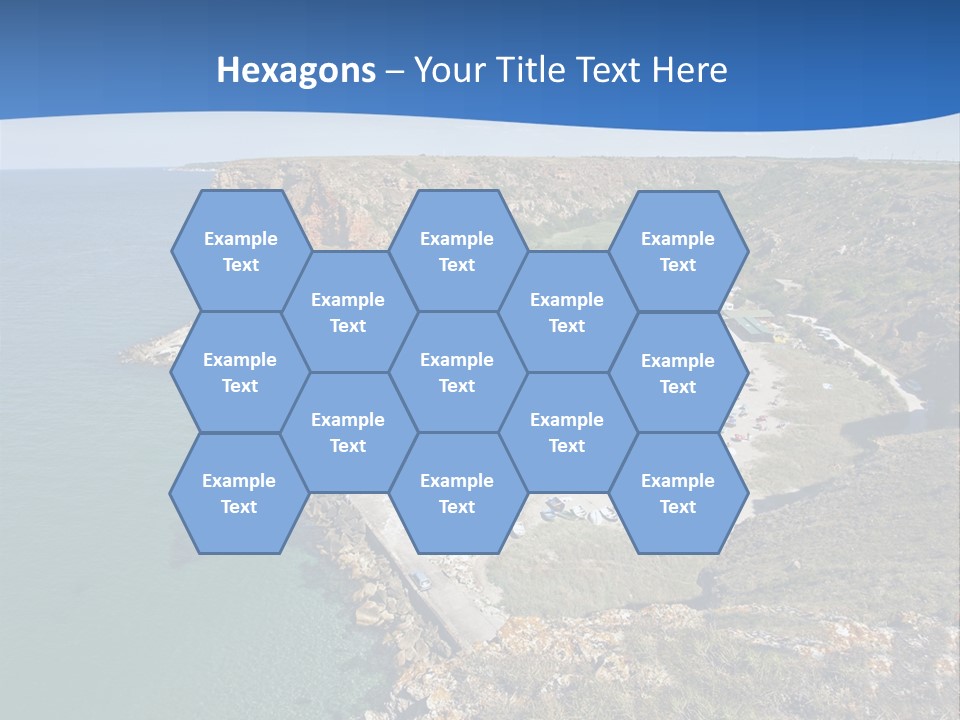 Beach Black Sea View PowerPoint Template