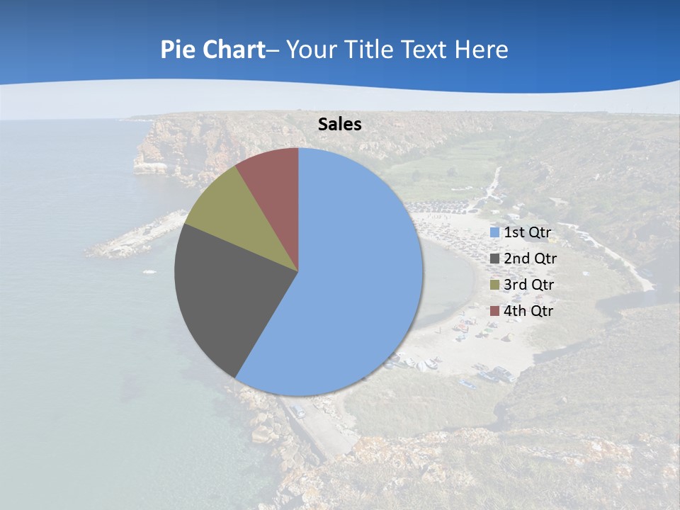 Beach Black Sea View PowerPoint Template