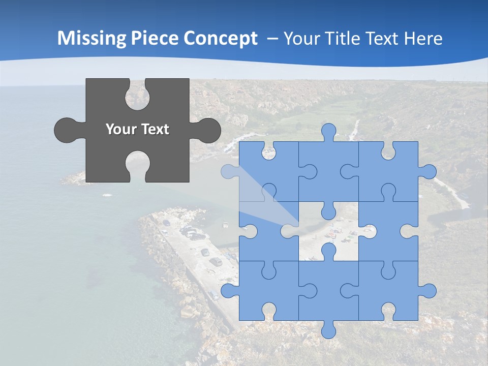 Beach Black Sea View PowerPoint Template