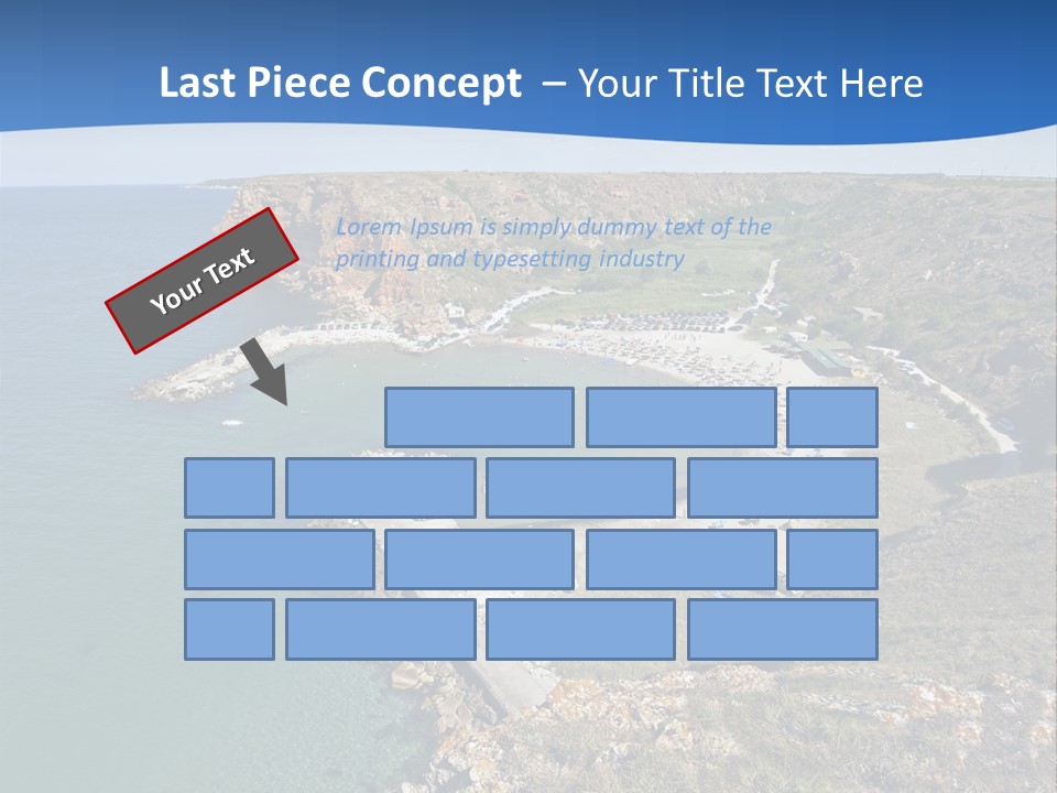 Beach Black Sea View PowerPoint Template