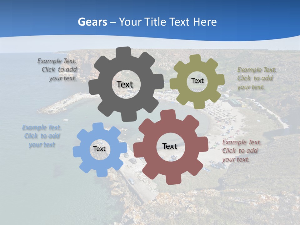 Beach Black Sea View PowerPoint Template