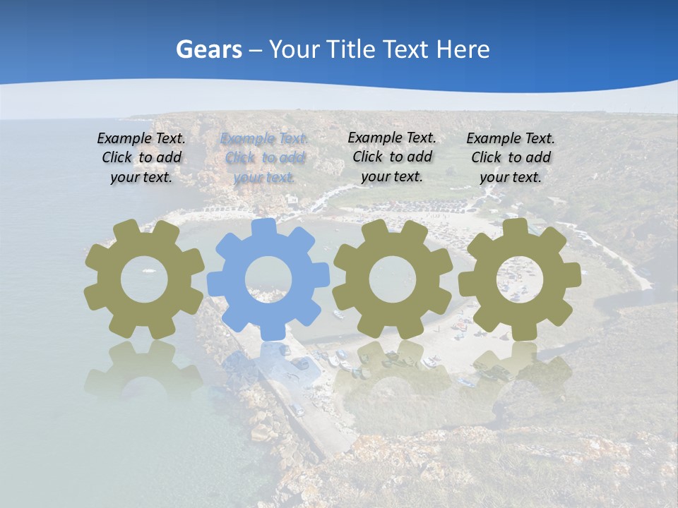 Beach Black Sea View PowerPoint Template