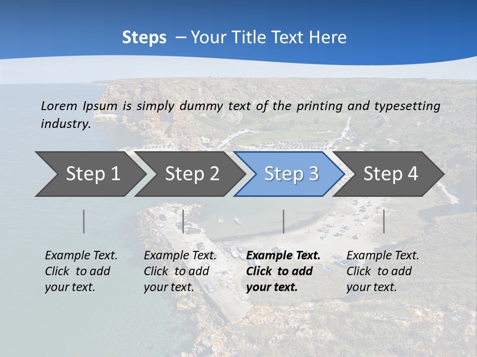 Beach Black Sea View PowerPoint Template