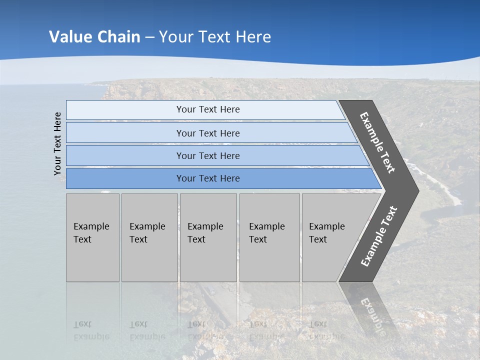 Beach Black Sea View PowerPoint Template