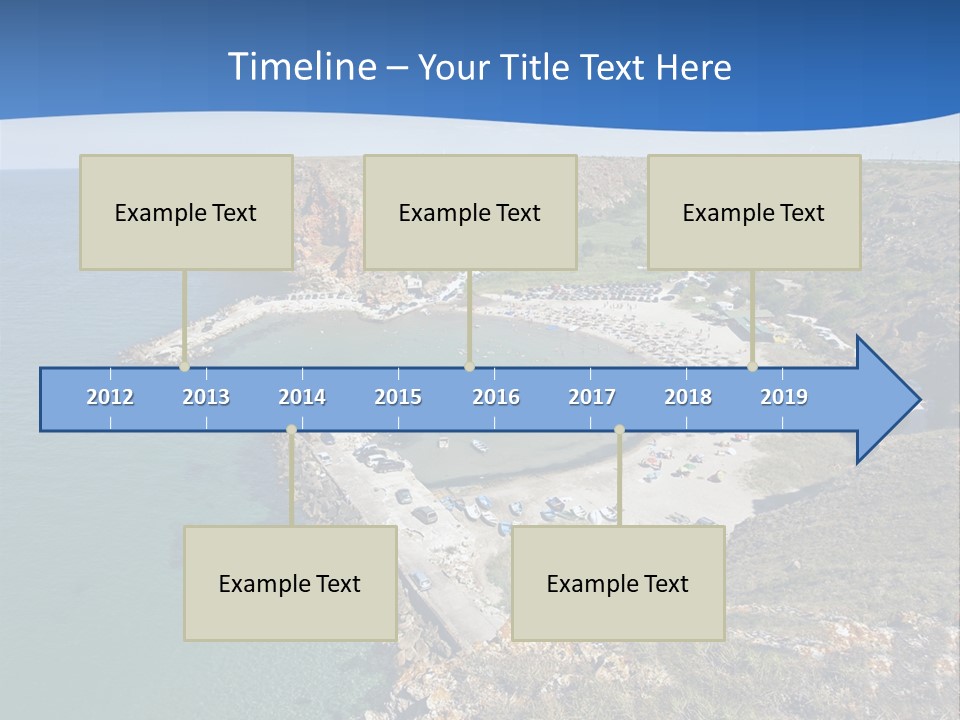 Beach Black Sea View PowerPoint Template