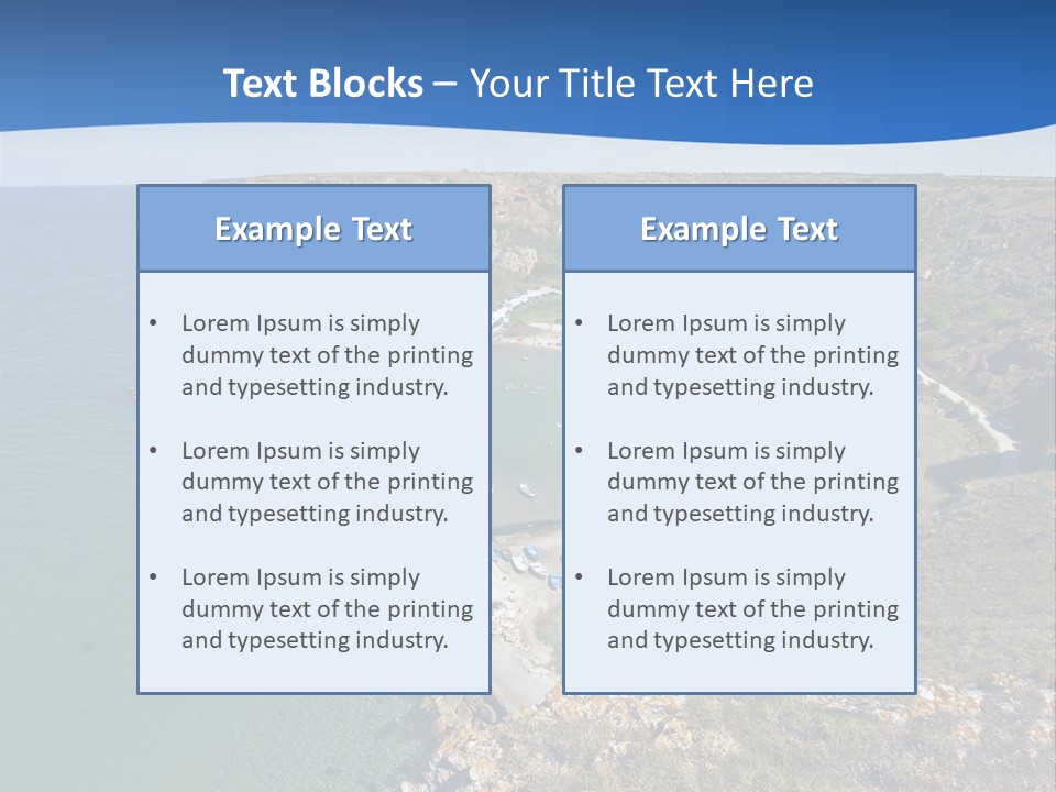 Beach Black Sea View PowerPoint Template