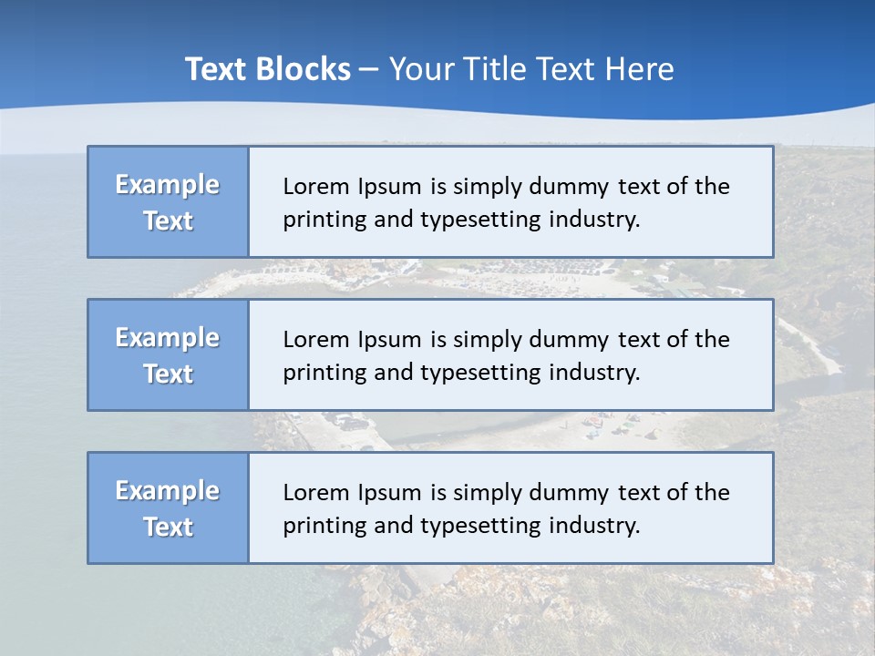 Beach Black Sea View PowerPoint Template