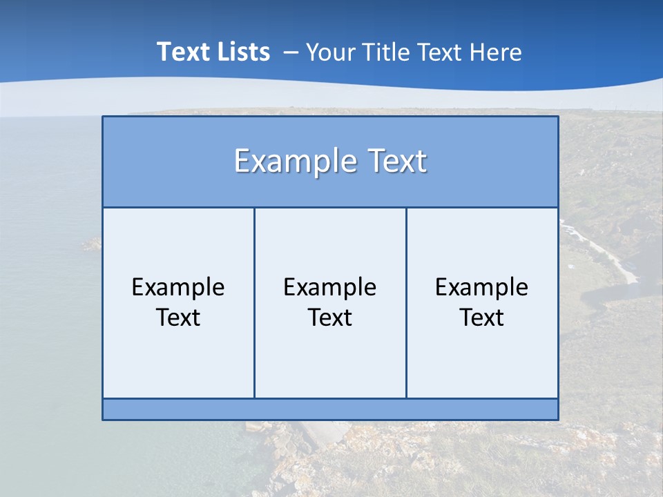 Beach Black Sea View PowerPoint Template