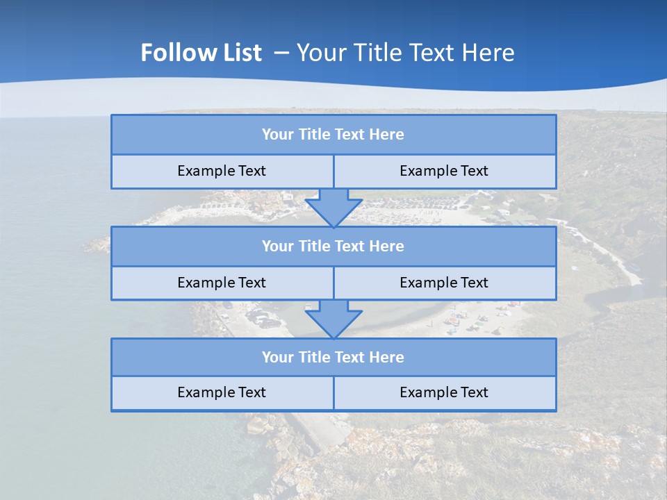 Beach Black Sea View PowerPoint Template