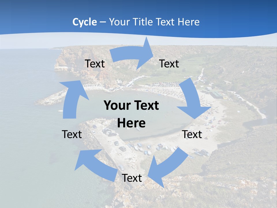 Beach Black Sea View PowerPoint Template