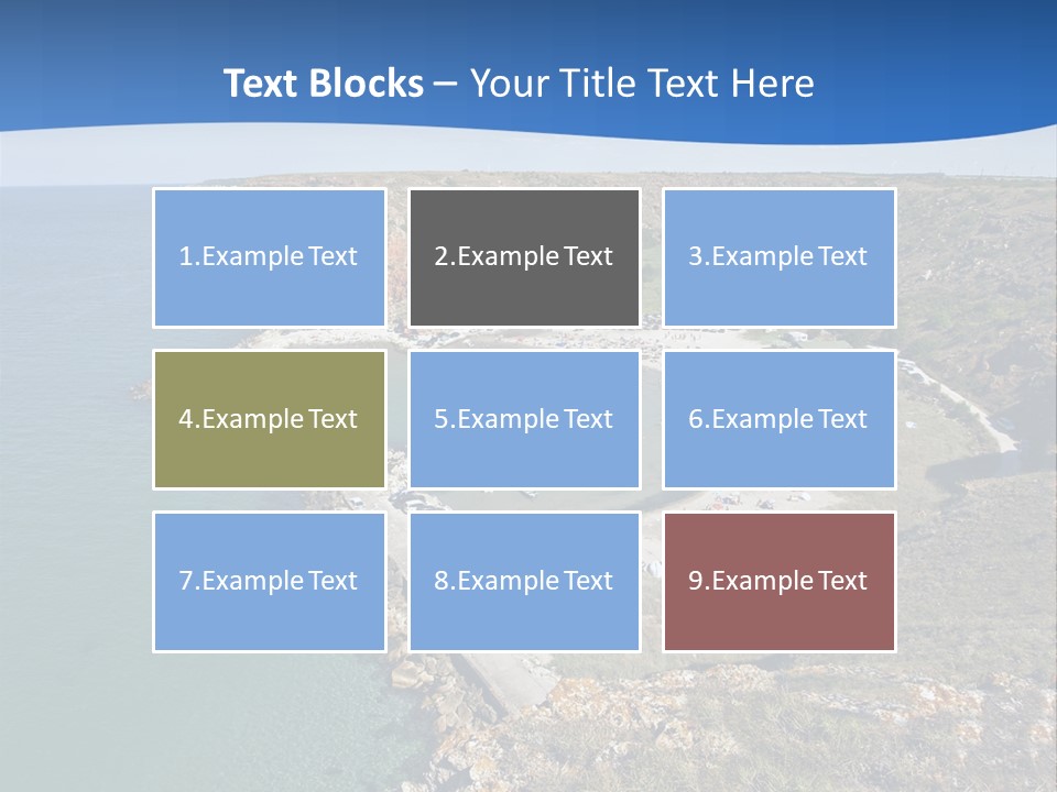 Beach Black Sea View PowerPoint Template