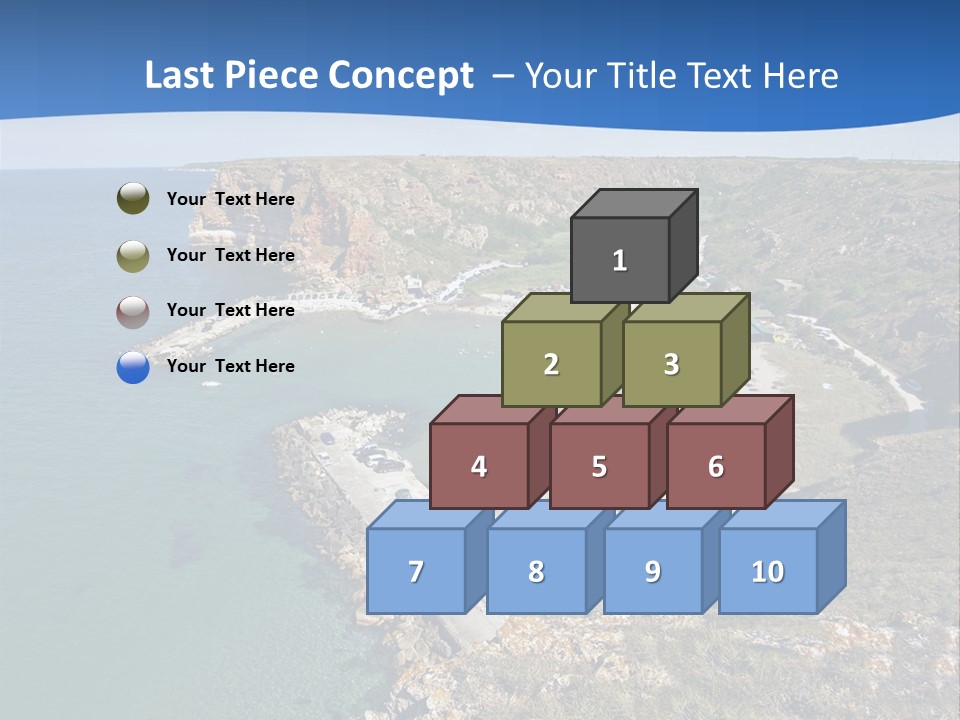 Beach Black Sea View PowerPoint Template