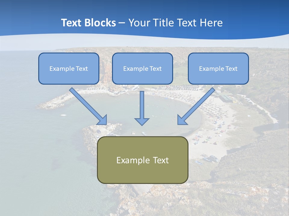 Beach Black Sea View PowerPoint Template