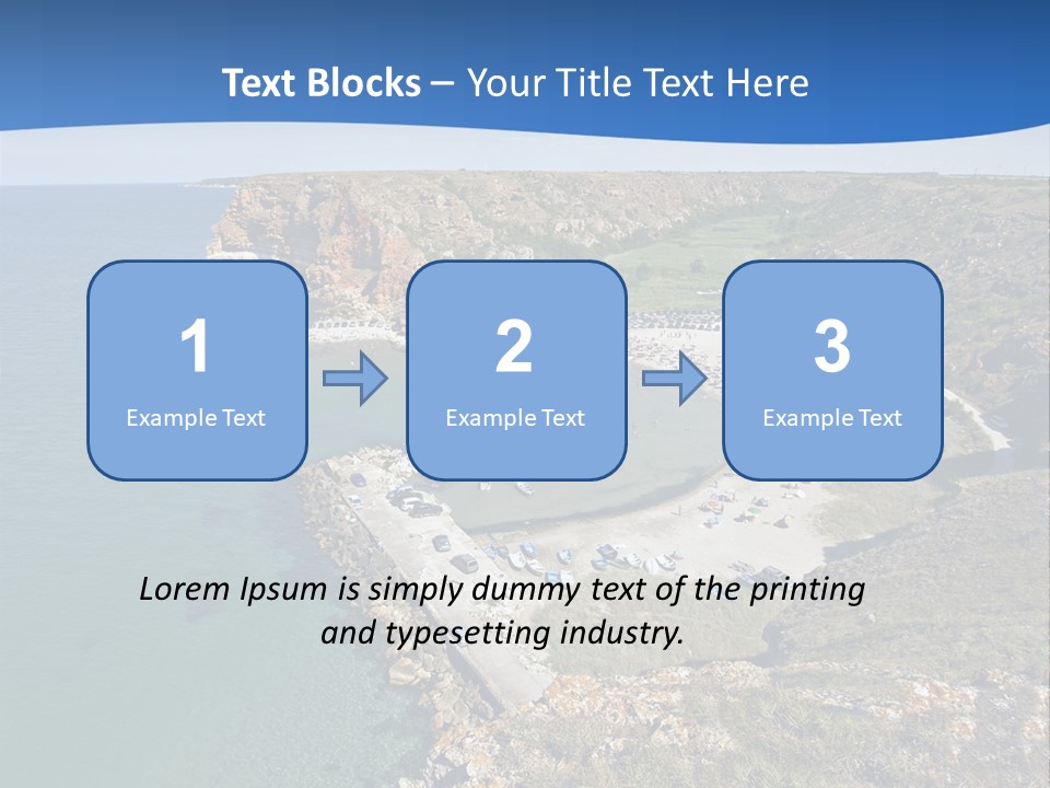 Beach Black Sea View PowerPoint Template