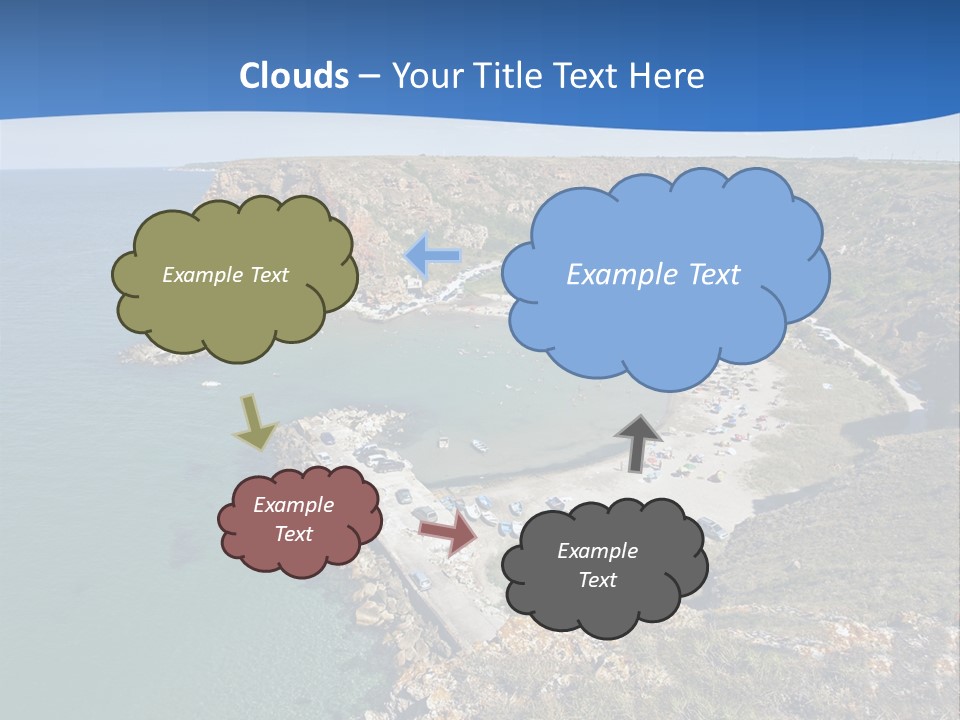 Beach Black Sea View PowerPoint Template