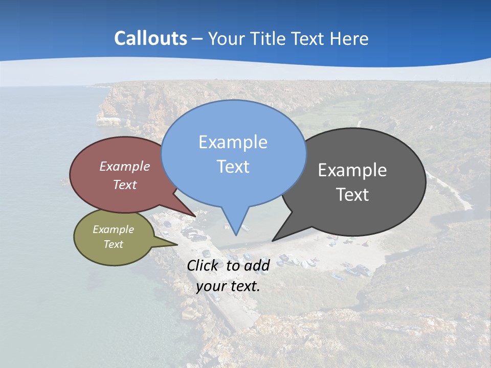 Beach Black Sea View PowerPoint Template