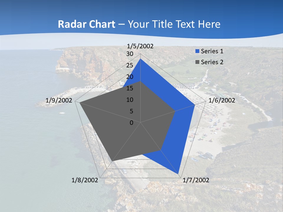 Beach Black Sea View PowerPoint Template