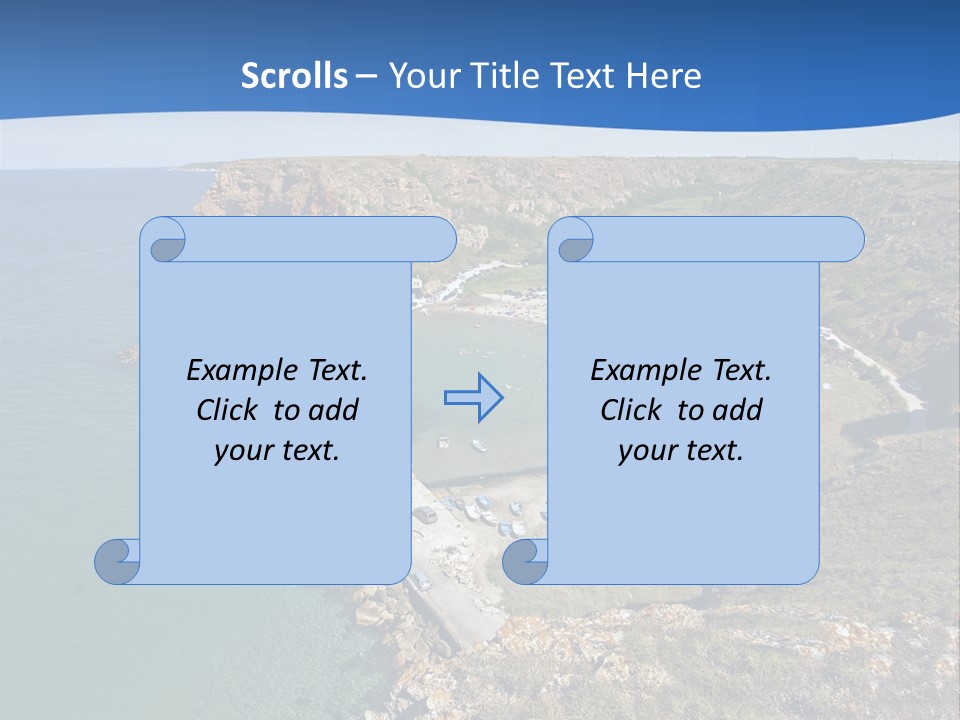 Beach Black Sea View PowerPoint Template