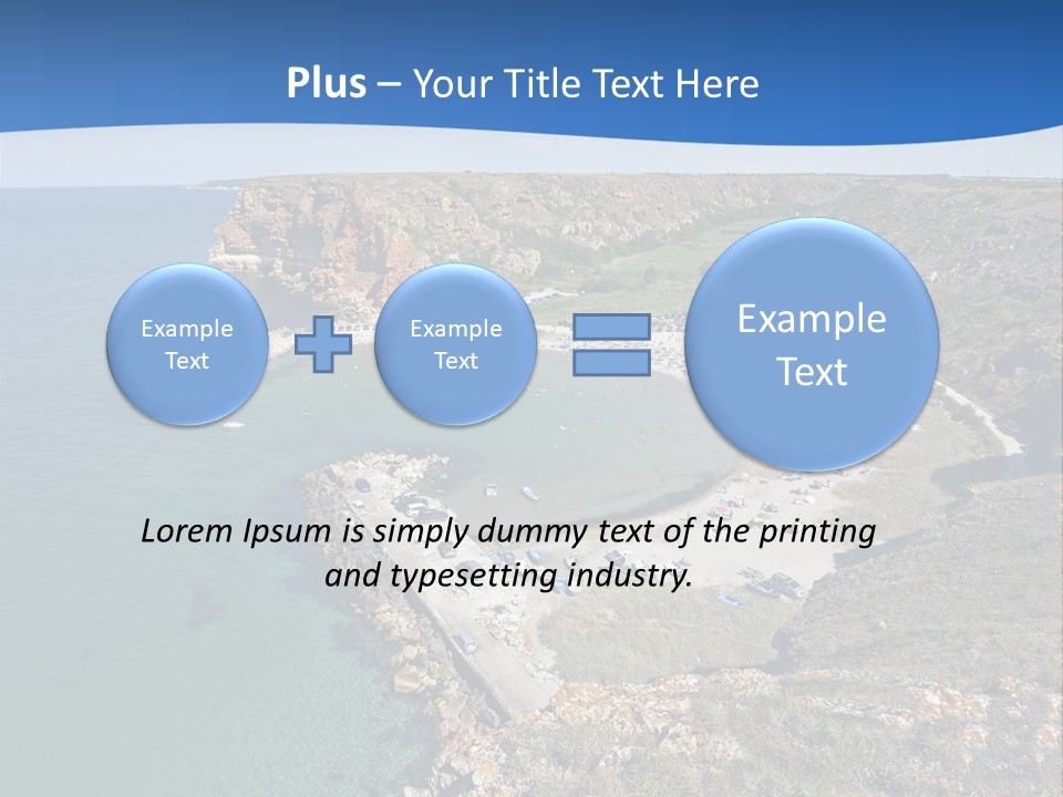 Beach Black Sea View PowerPoint Template