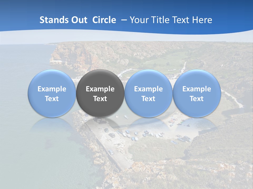 Beach Black Sea View PowerPoint Template