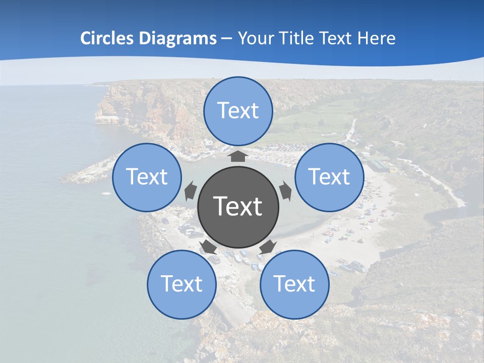 Beach Black Sea View PowerPoint Template