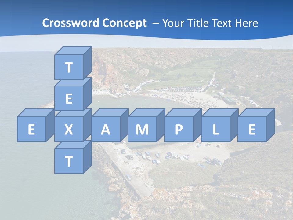 Beach Black Sea View PowerPoint Template