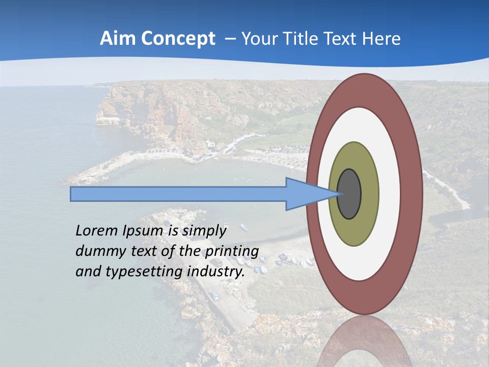 Beach Black Sea View PowerPoint Template