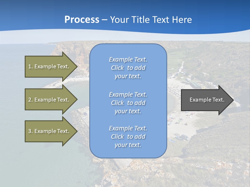 Beach Black Sea View PowerPoint Template