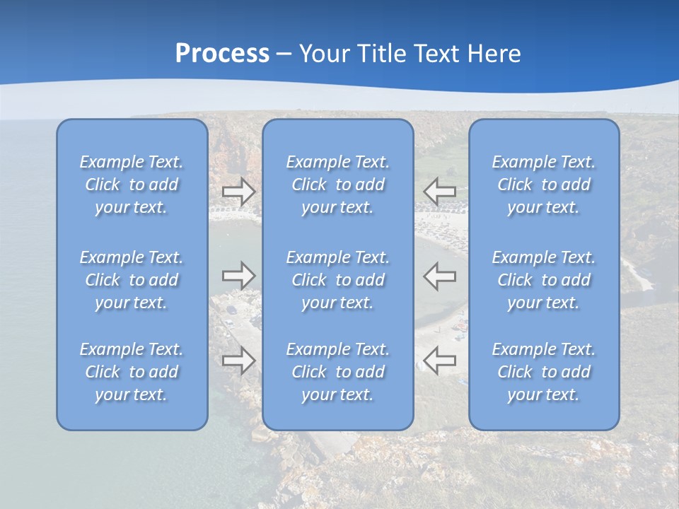 Beach Black Sea View PowerPoint Template