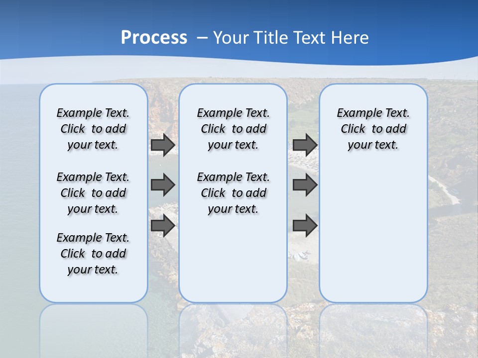 Beach Black Sea View PowerPoint Template