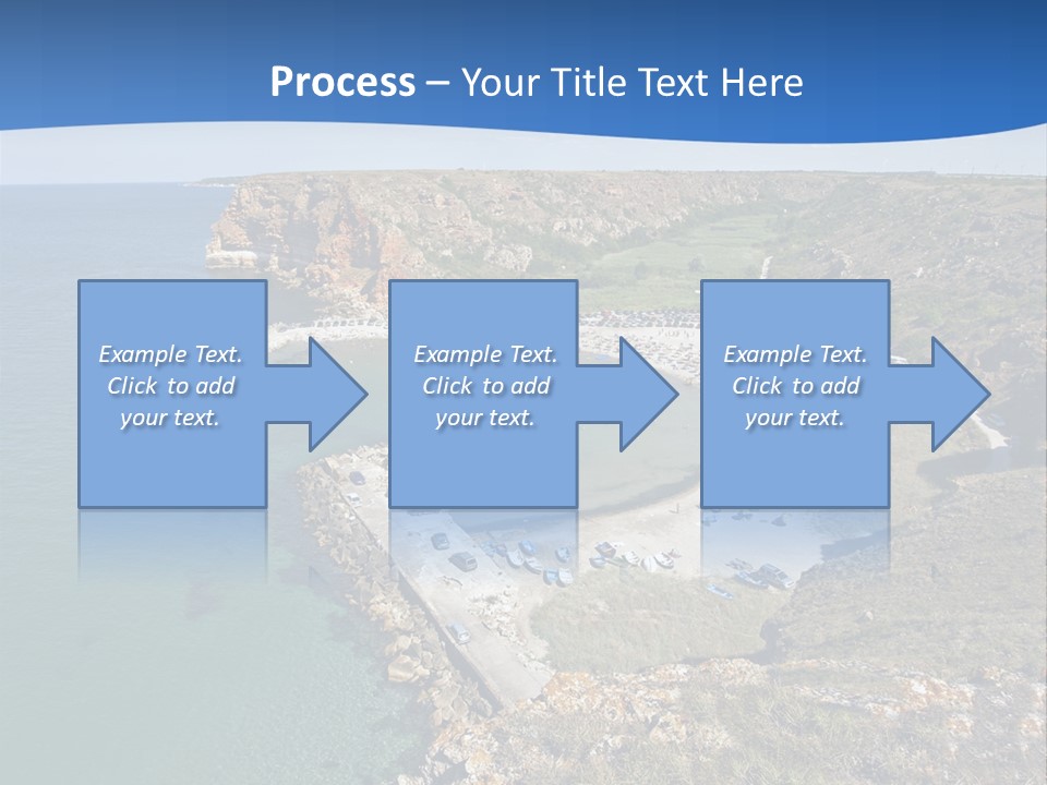 Beach Black Sea View PowerPoint Template