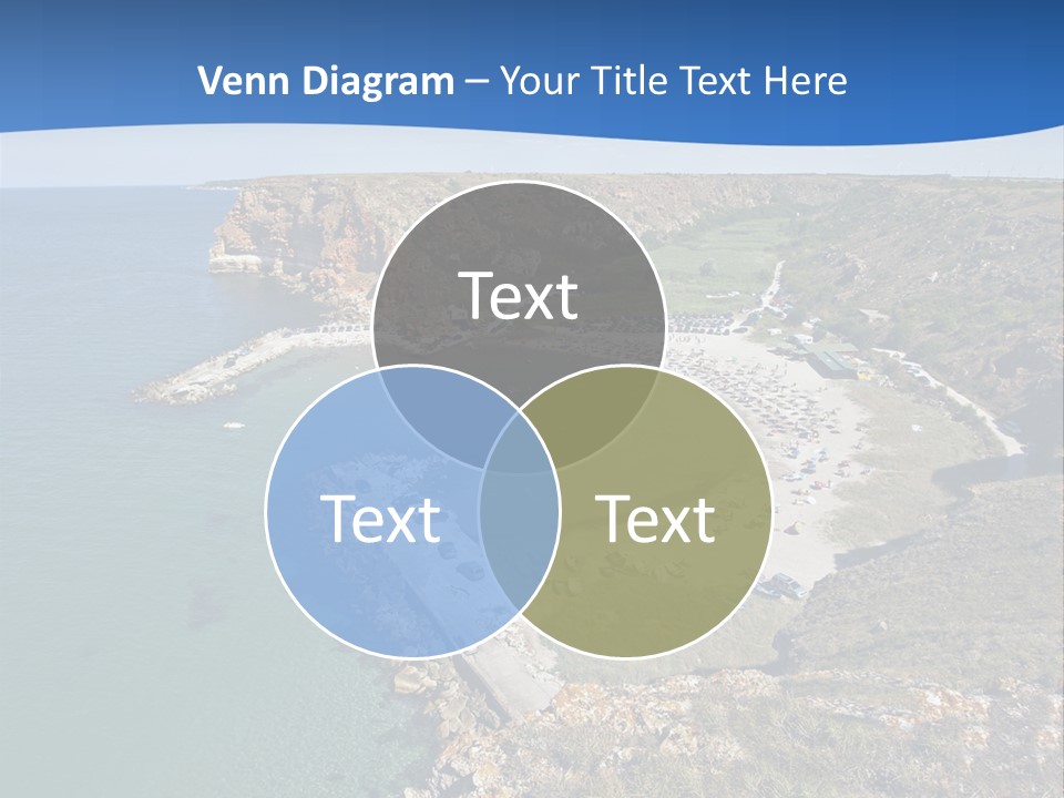 Beach Black Sea View PowerPoint Template